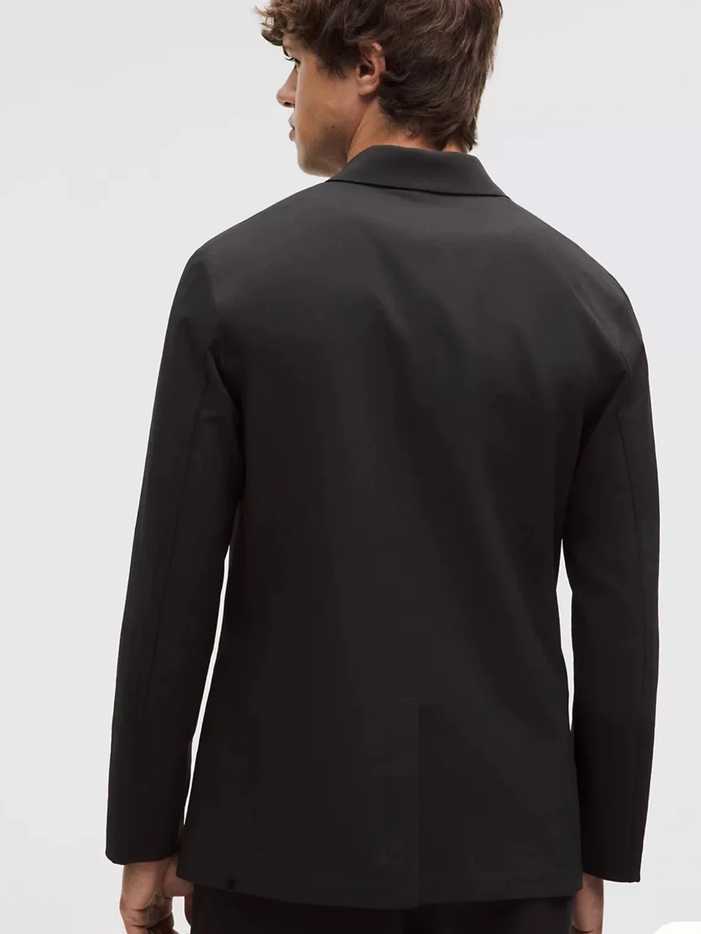Lululemon New Venture Blazer Mens L Black Slim Stretch Wrinkle Free